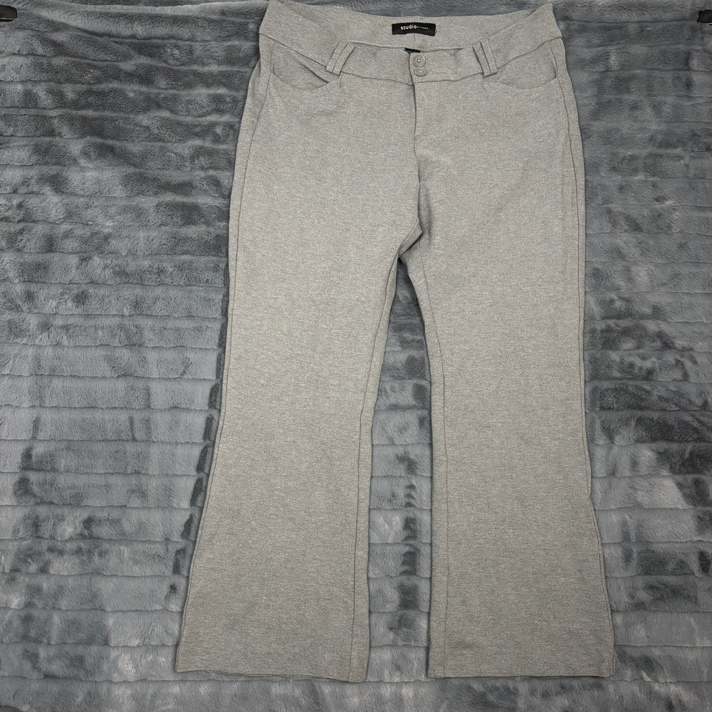 Studio by Torrid Womens Grey Wide Leg Dress Pants Professional Trousers 18W